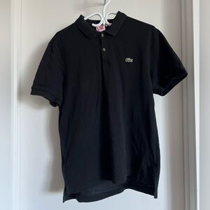 XL MEN’S black Lacoste polo